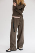 Maverick Linen Pants - Khaki