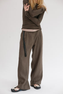Maverick Linen Pants - Khaki
