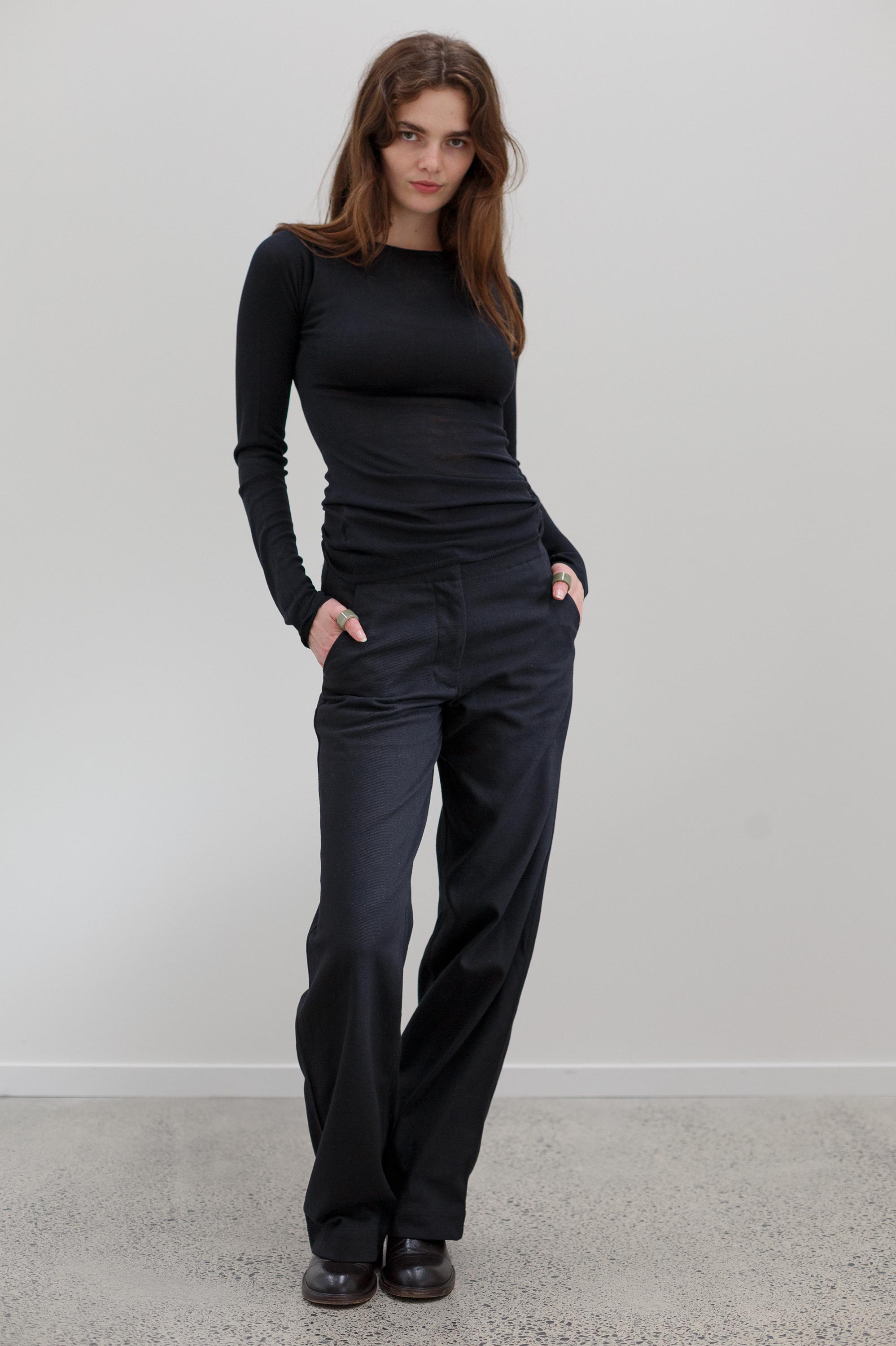 Onure Silk Top - Black
