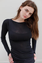 Onure Silk Top - Black