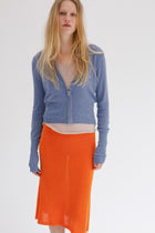 Domus Silk Skirt - Tangelo