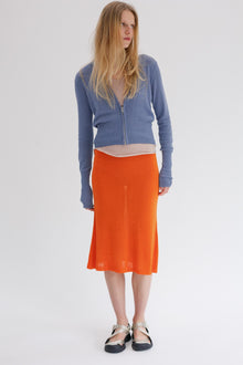 Domus Silk Skirt - Tangelo