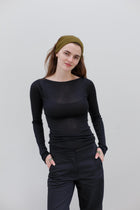 Onure Silk Top - Black