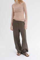 Leeway Linen Pants - Khaki