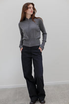 Wes Silk Cotton Hoodie - Marl Grey