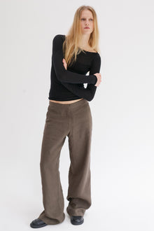 Leeway Linen Pants - Khaki