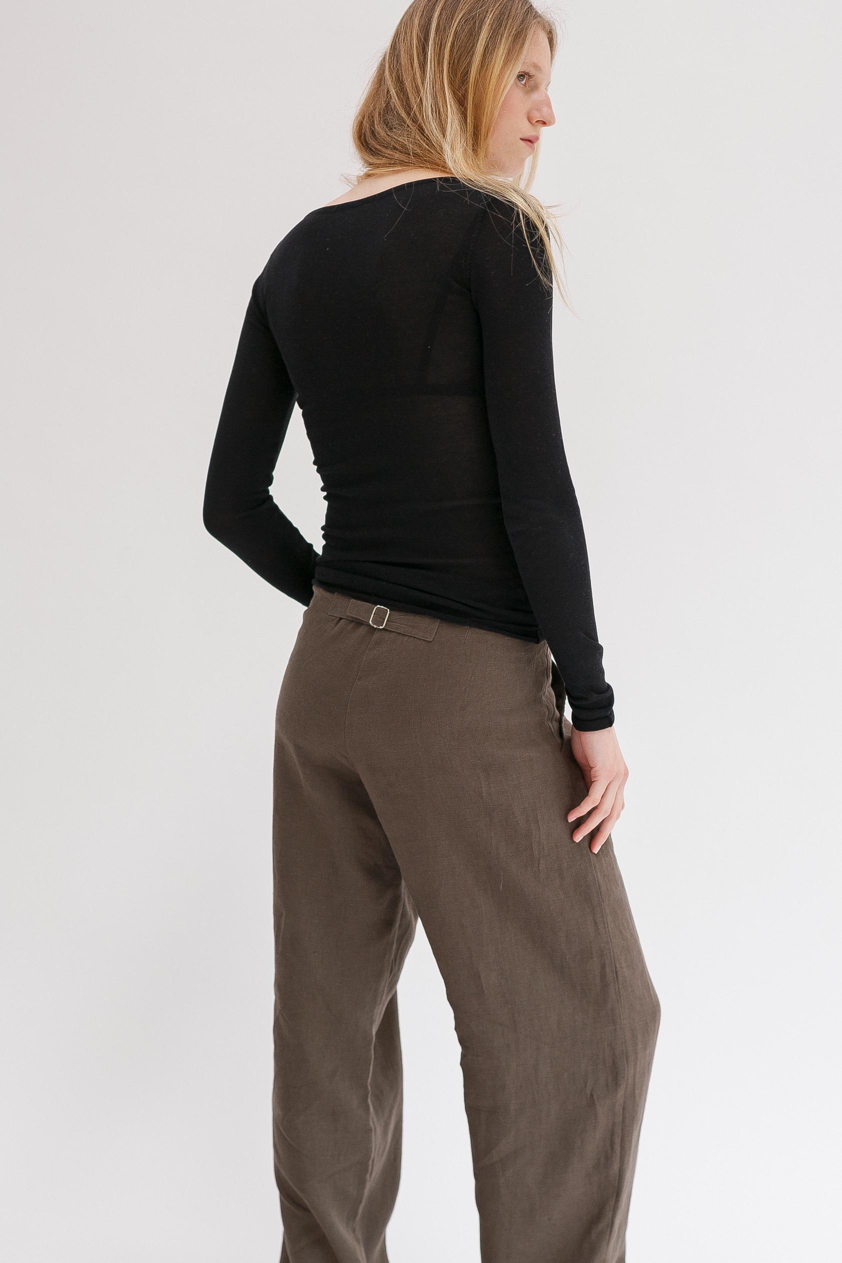 Onure Silk Top - Black