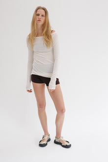 Limi Silk Cashmere Top - Blanc