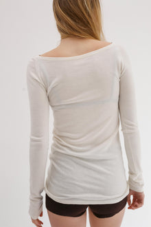 Limi Silk Cashmere Top - Blanc