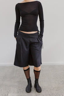 Yudi Tencel Shorts - Noir