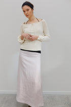 Amelon Silk Top - Cream
