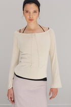 Amelon Silk Top - Cream