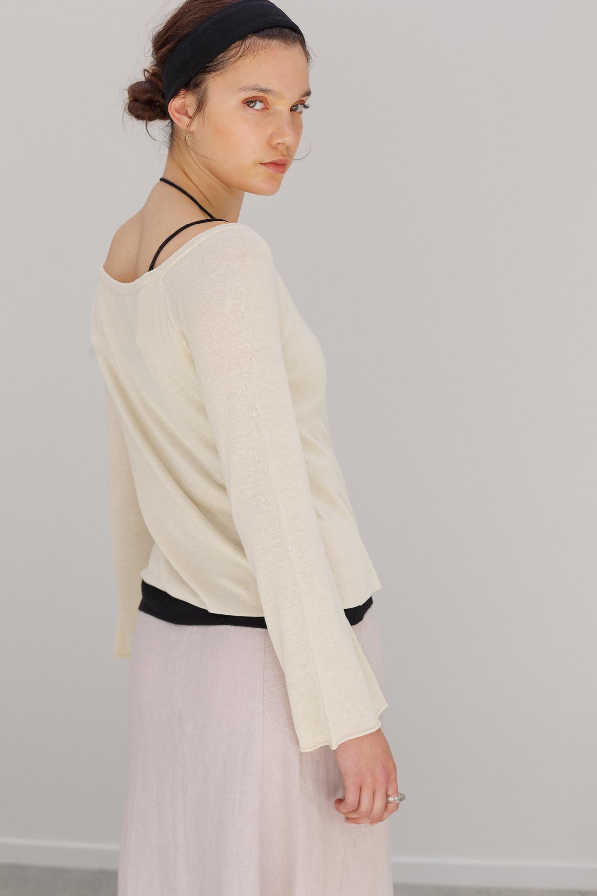 Amelon Silk Top - Cream