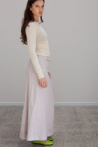 Sedona Linen Skirt - Pearl