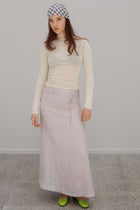 Sedona Linen Skirt - Pearl