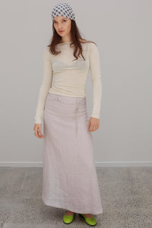 Sedona Linen Skirt - Pearl