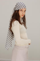 Raffy Cashmere Silk Scarf - Polka Dot