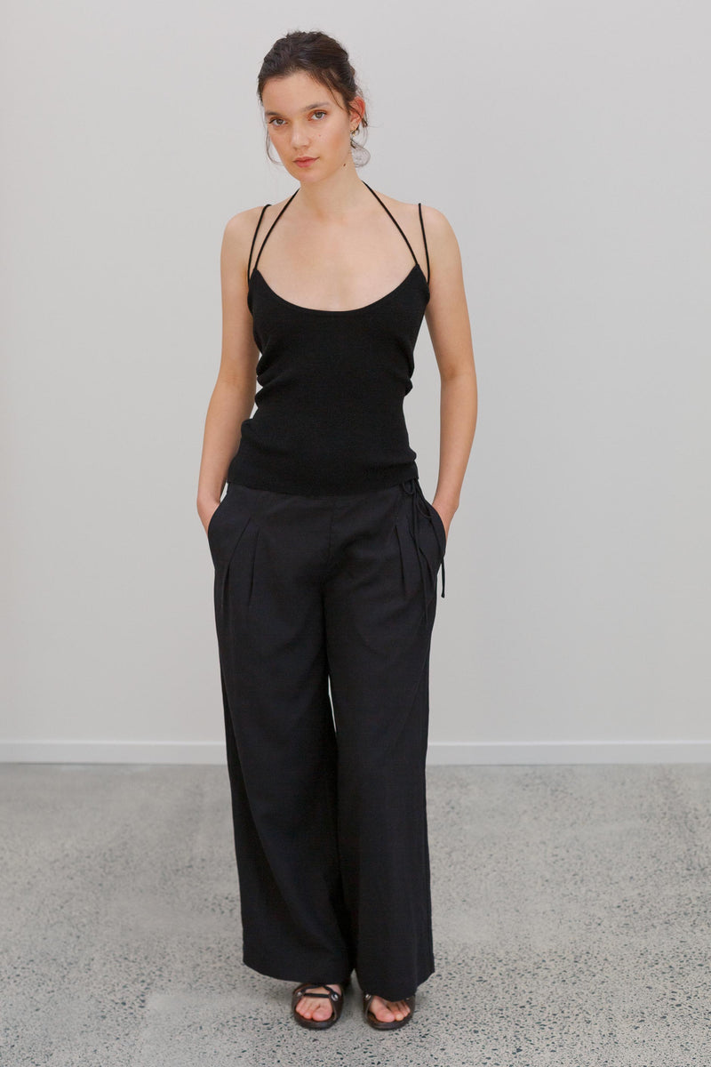 Yudi Tencel Pants - Noir