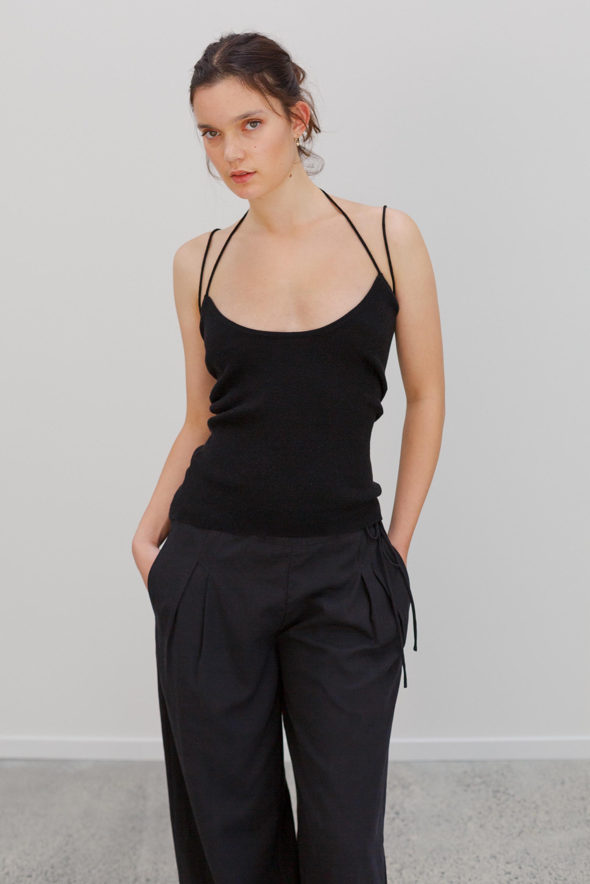 Yudi Tencel Pants - Noir