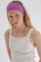 Rei Silk Cashmere Band - Deep Lilac