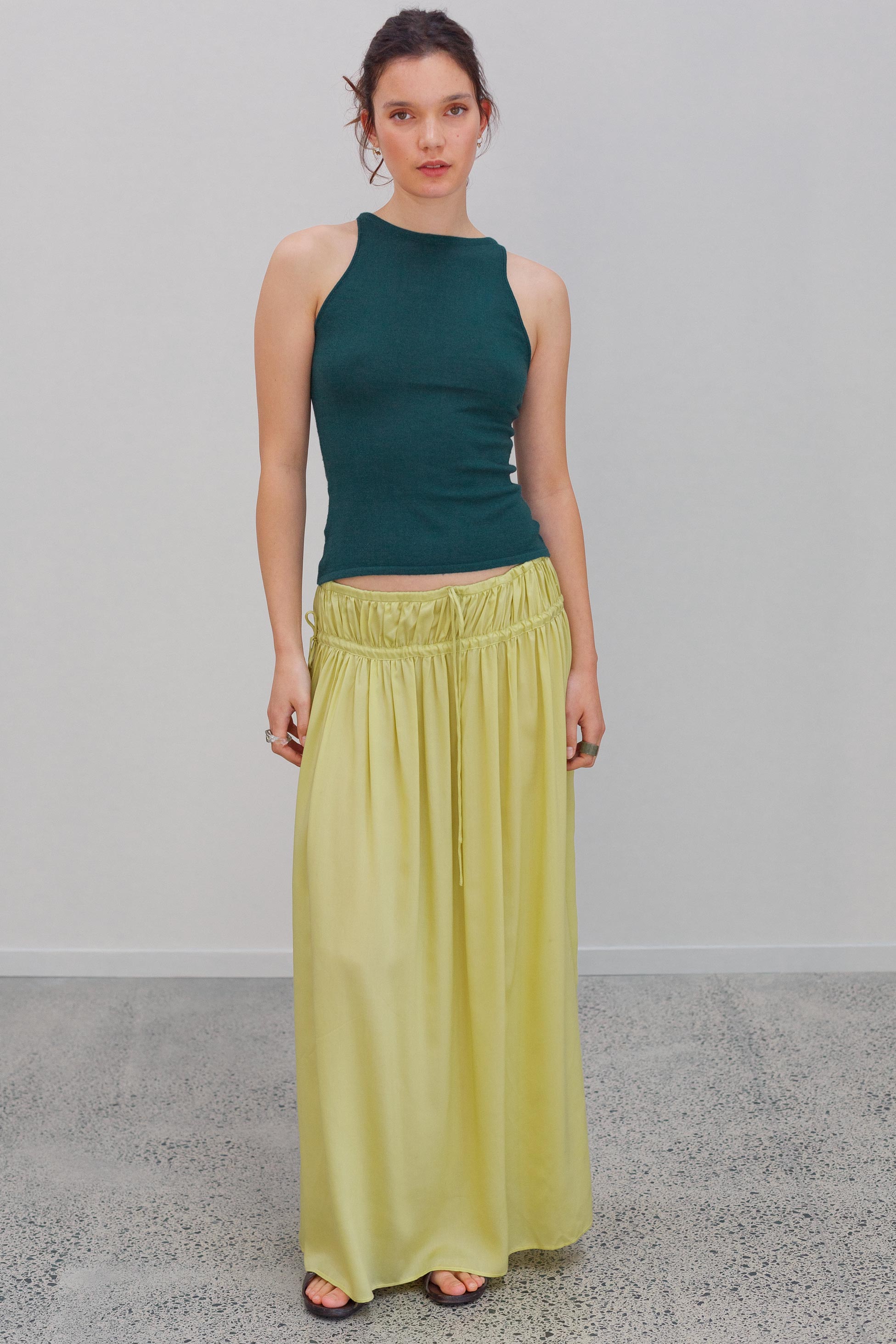 Belladonna Silk Cashmere Top - Aqualume