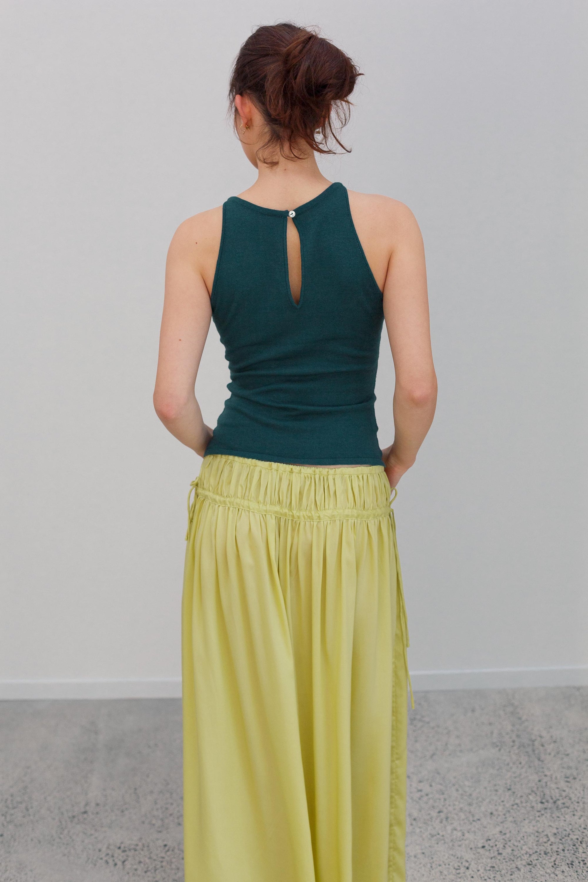 Belladonna Silk Cashmere Top - Aqualume