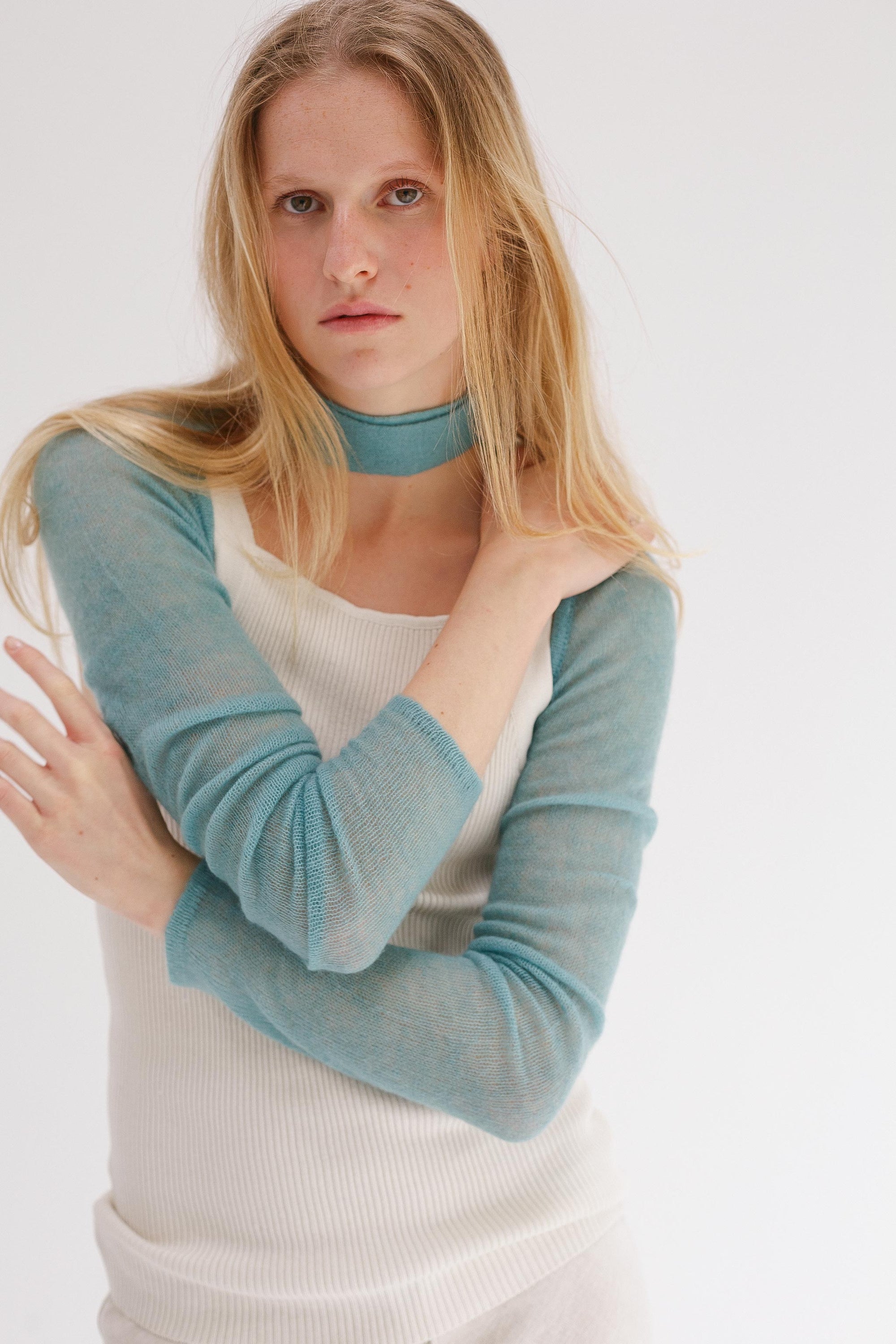 ZZ Cashmere Sleeves - Ocean