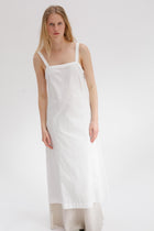 Dalliance Cotton Slip Dress - White