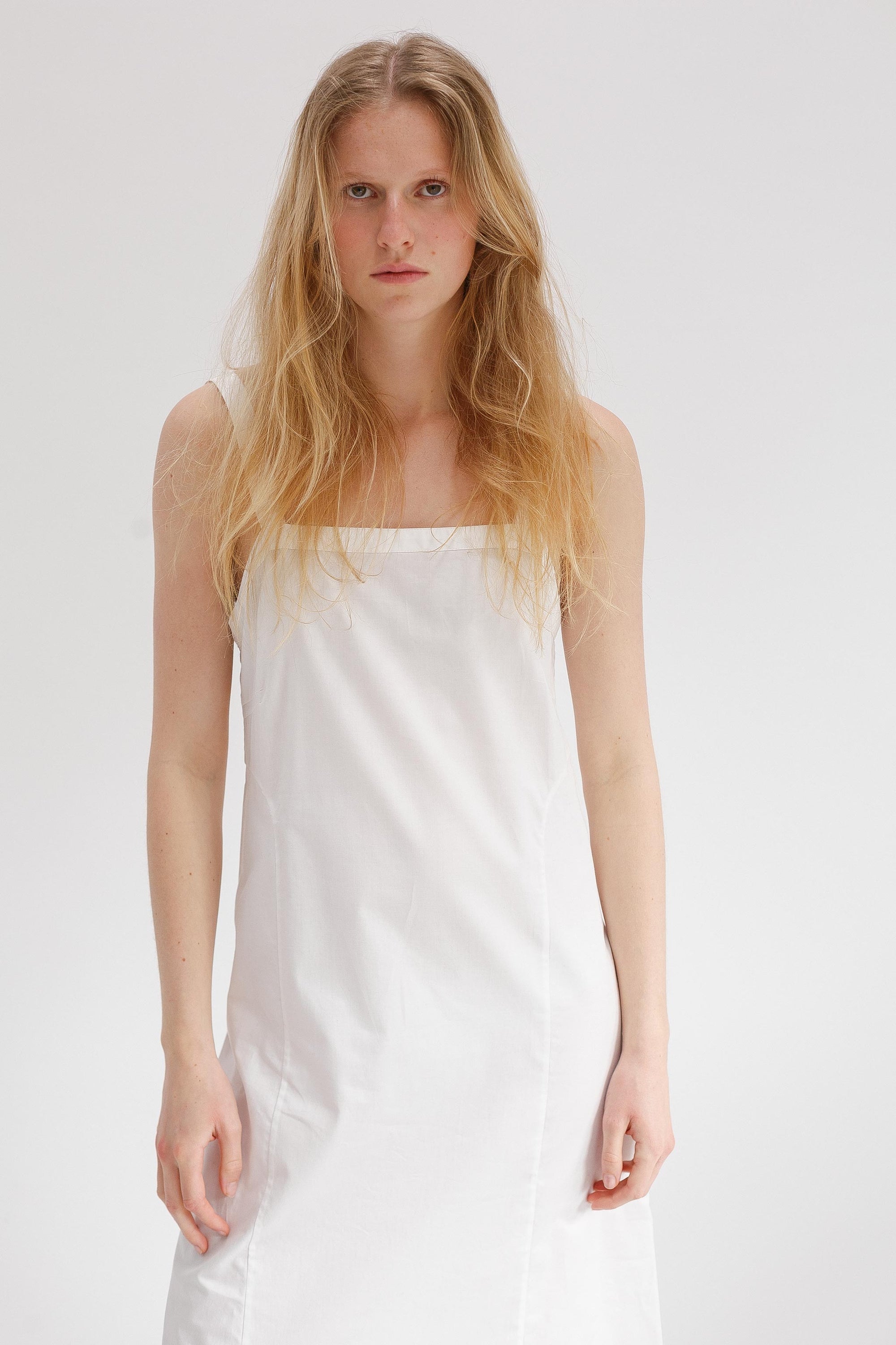 Dalliance Cotton Slip Dress - White