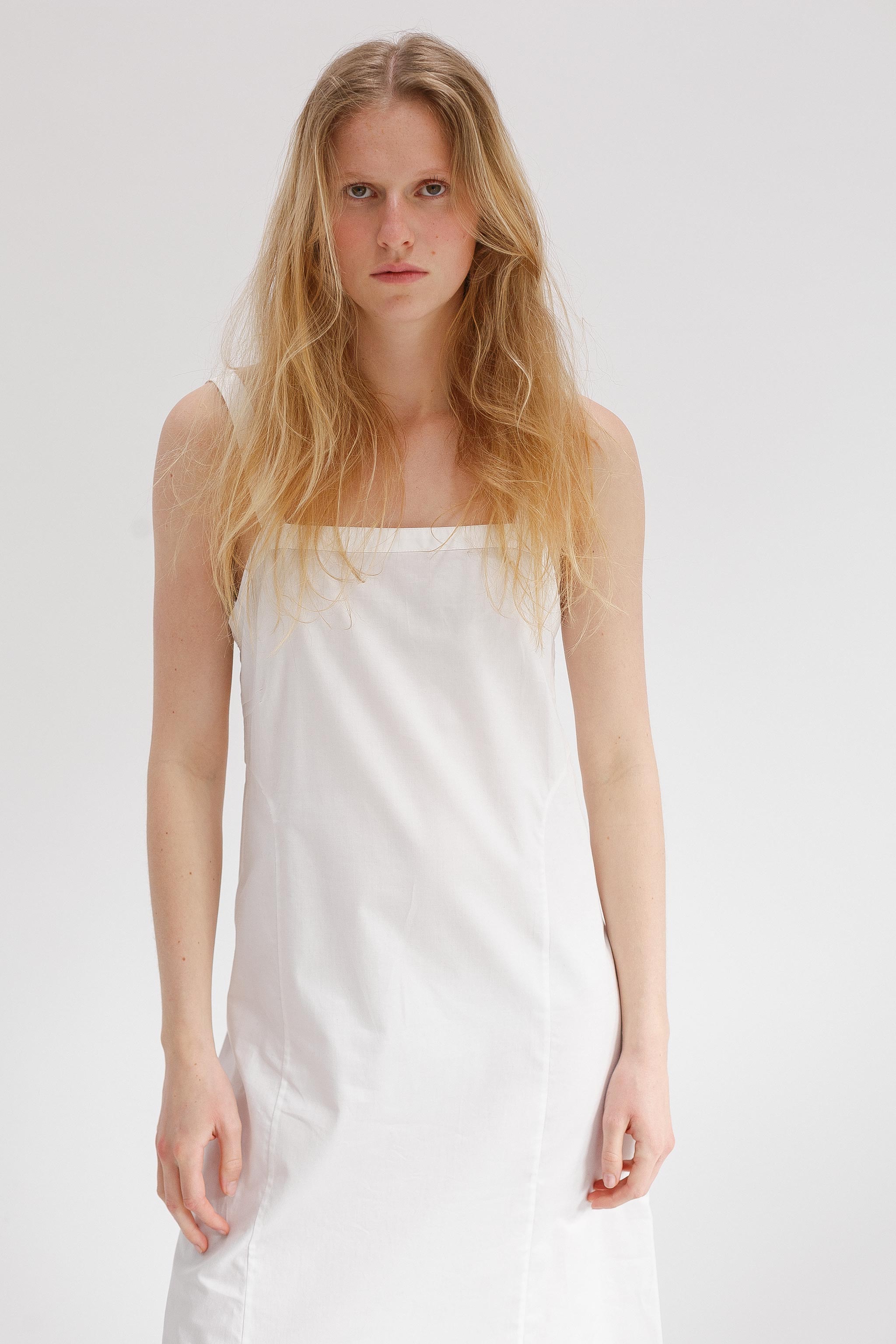 Dalliance Cotton Slip Dress - White