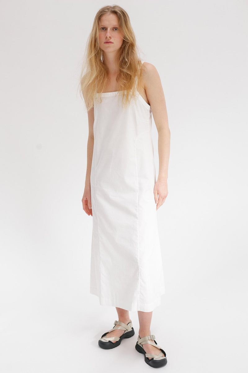 Dalliance Cotton Slip Dress - White