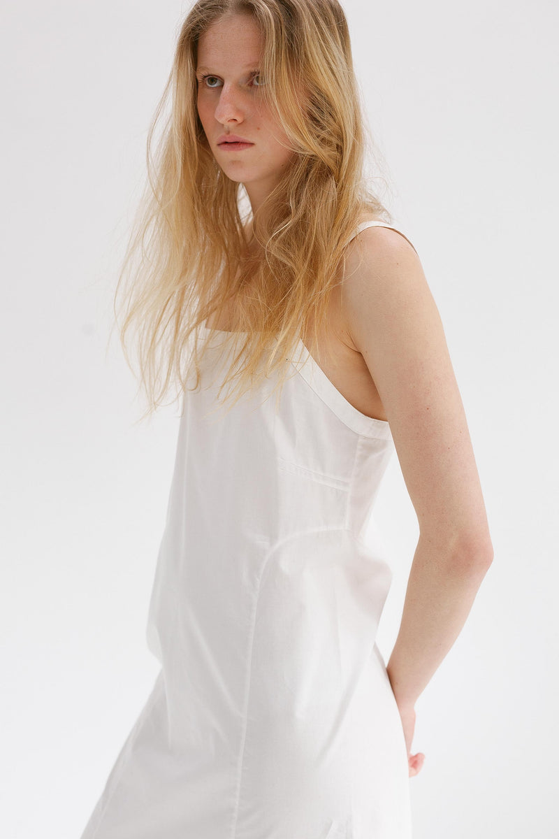 Dalliance Cotton Slip Dress - White