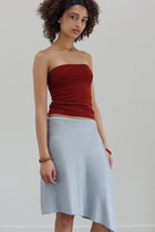 Fleur Organic Cotton Bamboo Skirt - Arctic