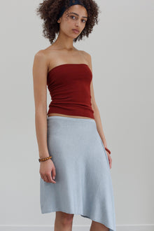 Fleur Organic Cotton Bamboo Skirt - Arctic