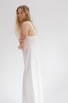 Dalliance Cotton Slip Dress - White