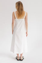 Dalliance Cotton Slip Dress - White
