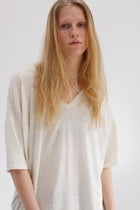 Kind Hemp Embroidery Tee - Blanc