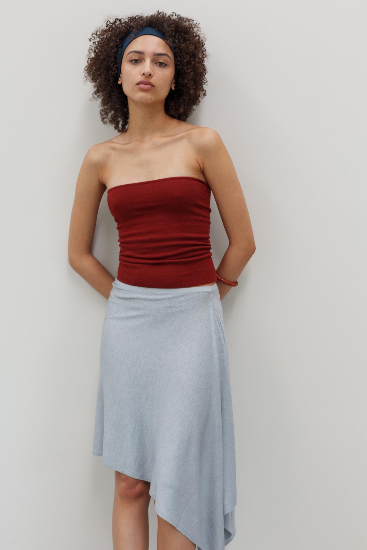 Fleur Organic Cotton Bamboo Skirt - Arctic