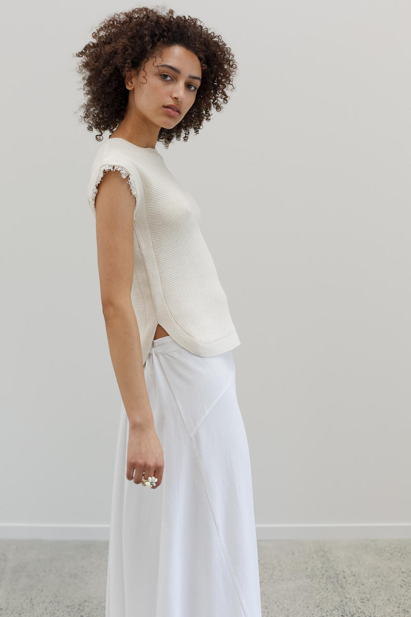 Hazy Organic Cotton Top - Shell