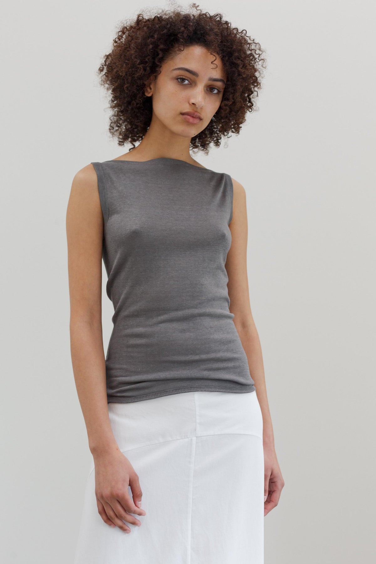 Onure Silk Top - Sterling