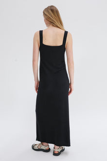 Neem Cashmere Cotton Dress - Black