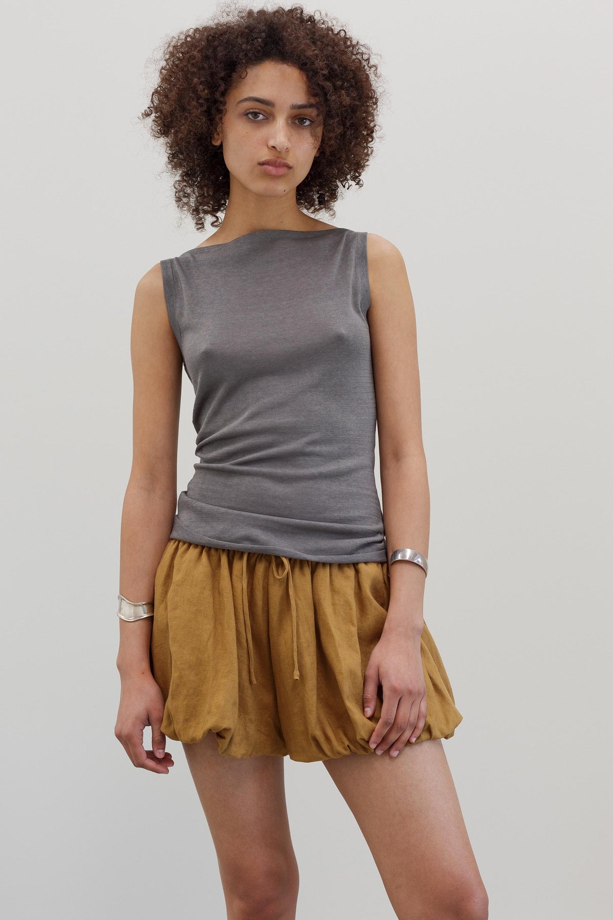 Dahka Linen Shorts - Sunstone