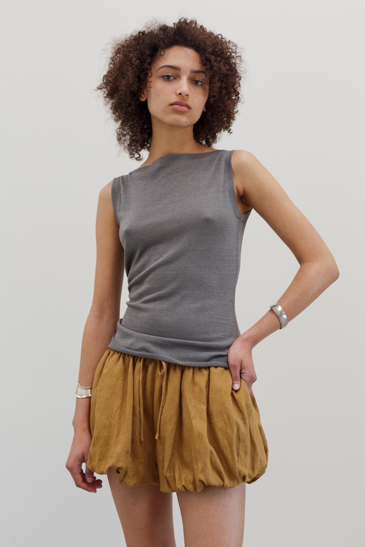 Dahka Linen Shorts - Sunstone
