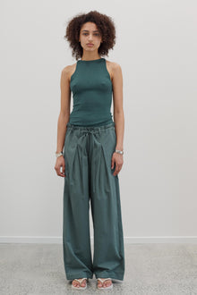 Jaker Cotton Pants - Deep Eucalyptus