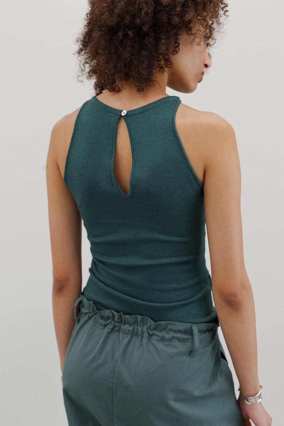 Belladonna Silk Cashmere Top - Aqualume