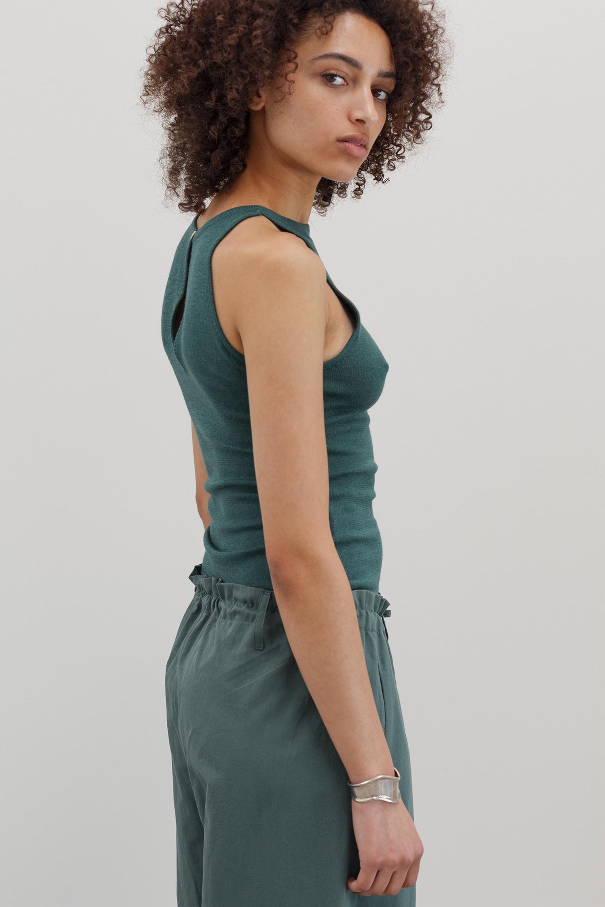 Belladonna Silk Cashmere Top - Aqualume