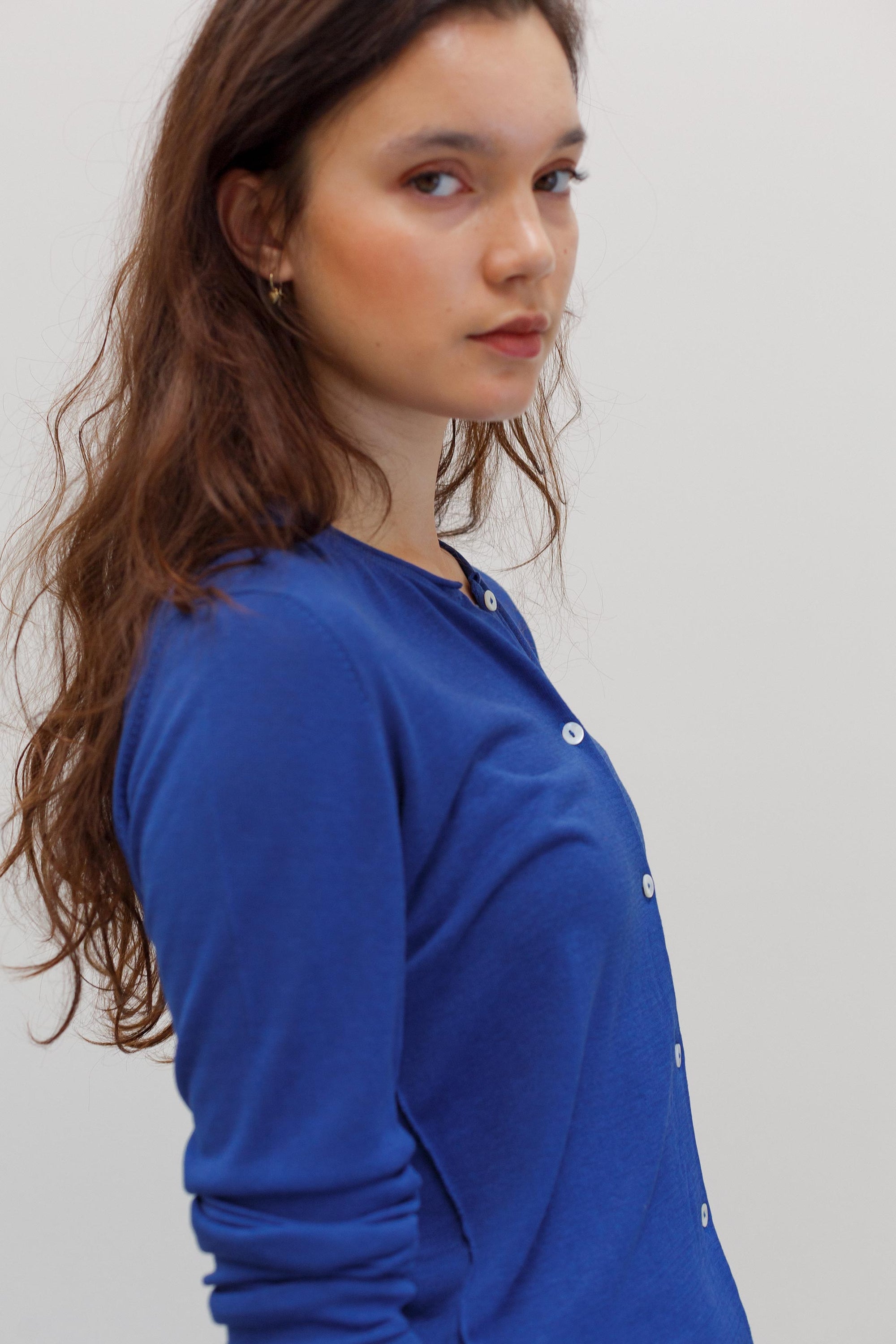 Chimes Silk Cardigan - Azura