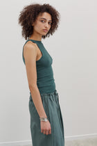 Belladonna Silk Cashmere Top - Aqualume