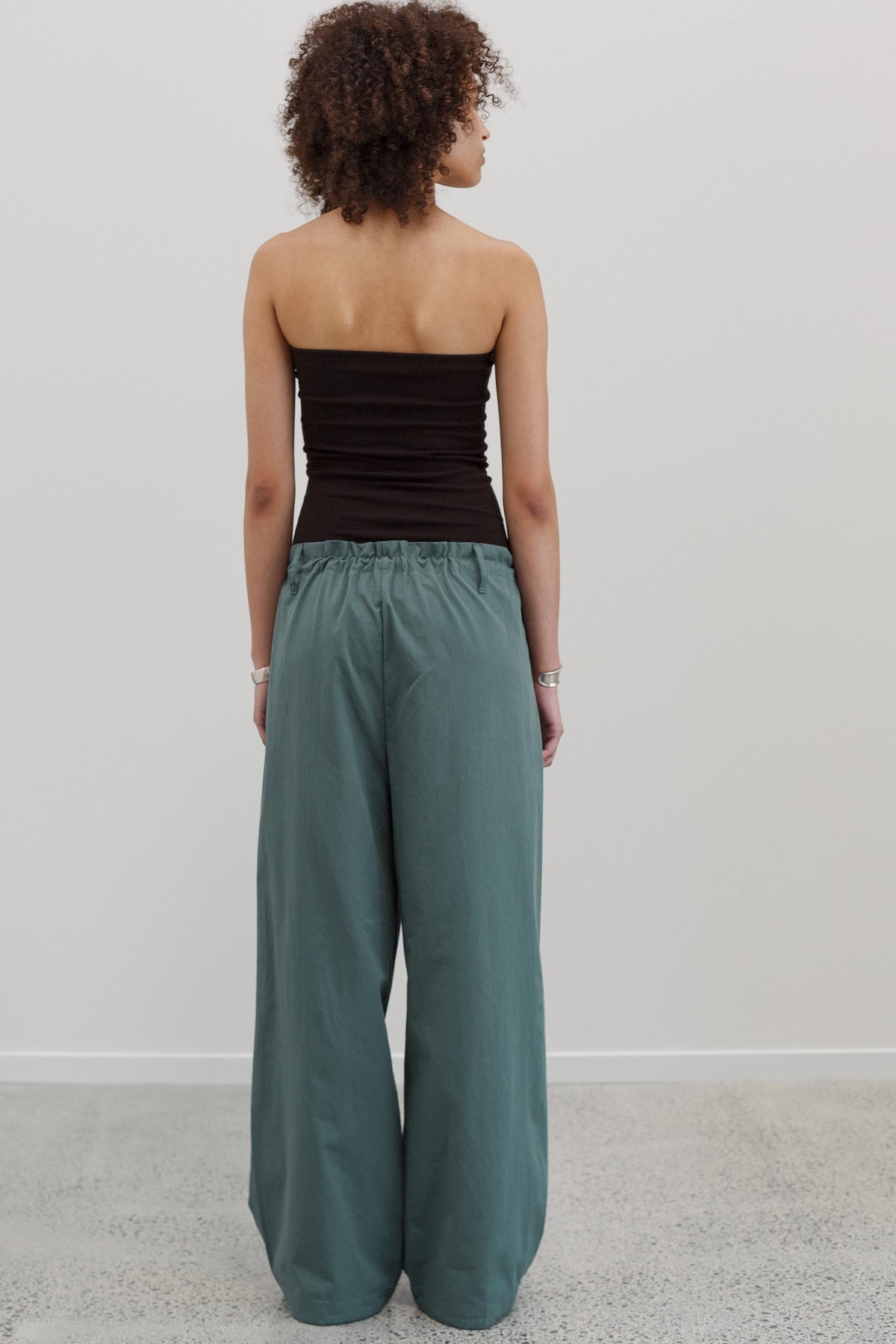 Jaker Cotton Pants - Deep Eucalyptus