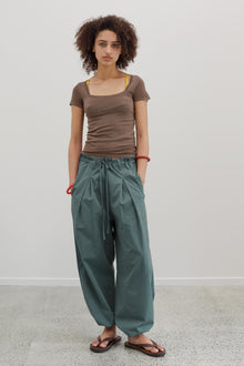 Jaker Cotton Pants - Deep Eucalyptus